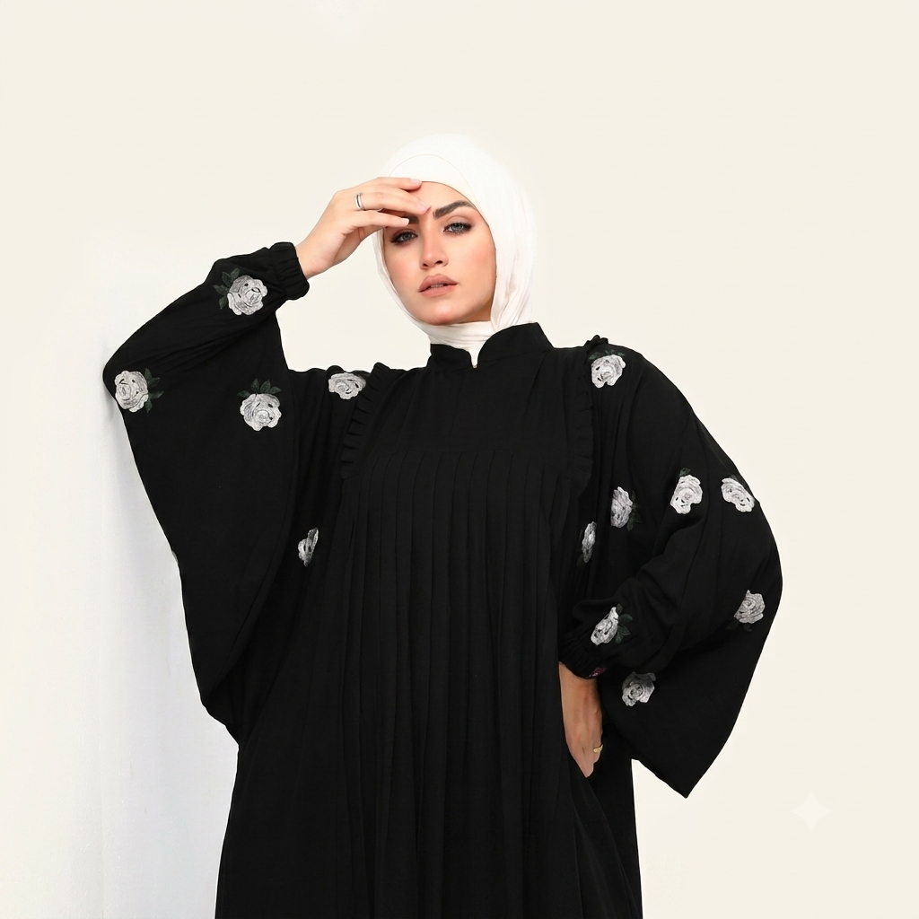 Fleur Noir Abaya