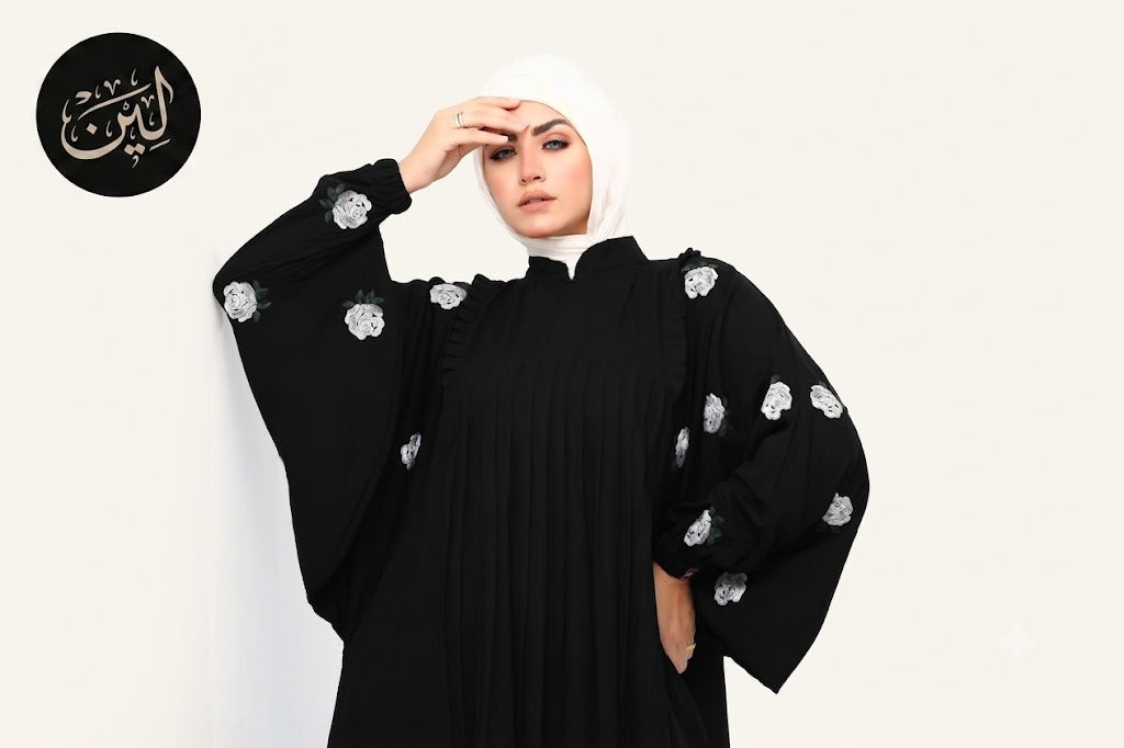 Side-lace Abaya