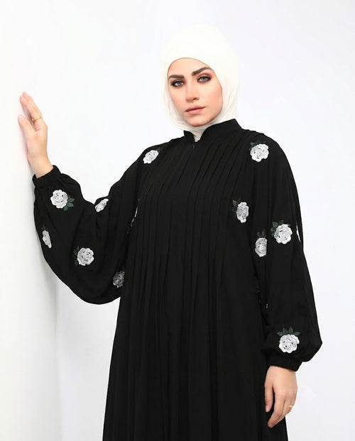 Side-lace Abaya