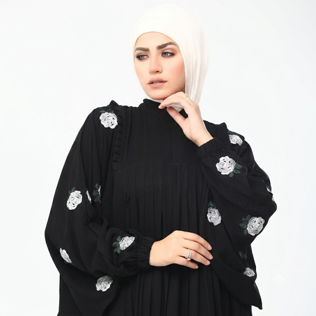 Fleur Noir Abaya